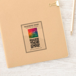 Customer QR Code Business Logo Name Text Template