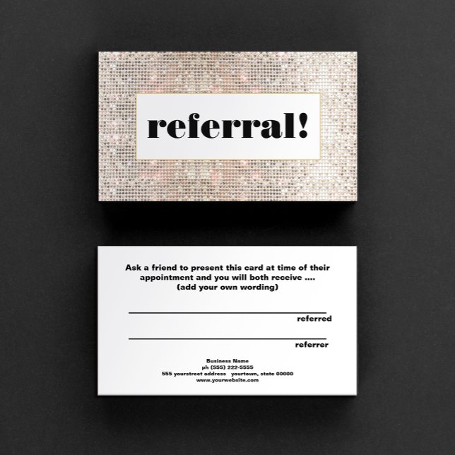 Customer Referral Faux Silver Sequins  (Creator Uploaded)