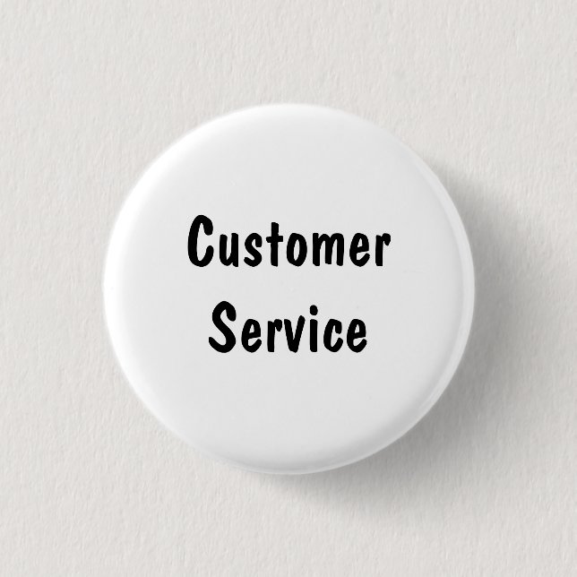 Customer Service 3 Cm Round Badge (Front)