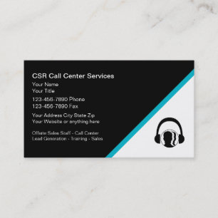 Customer Service Call Centre Business Cards