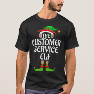 Customer Service Elf Matching Family Group Christm T-Shirt