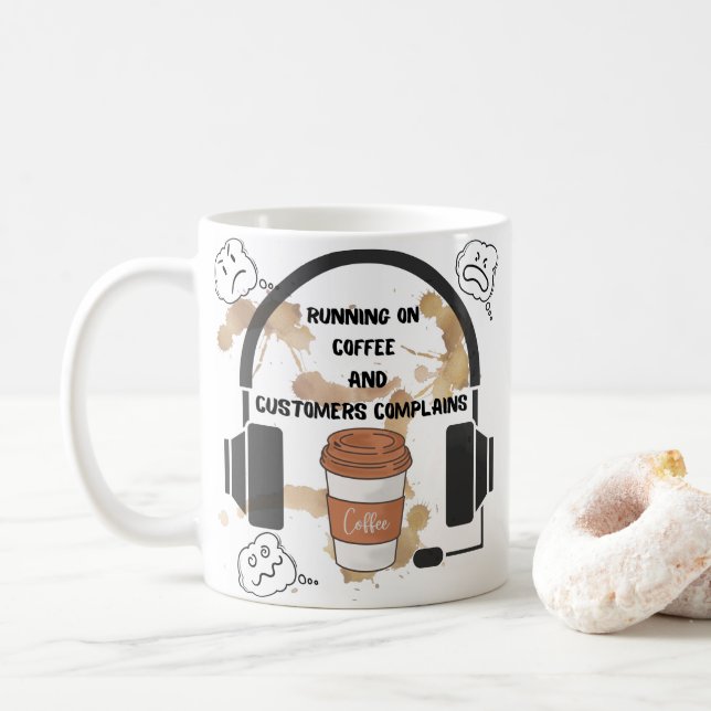 Customer service mug (With Donut)