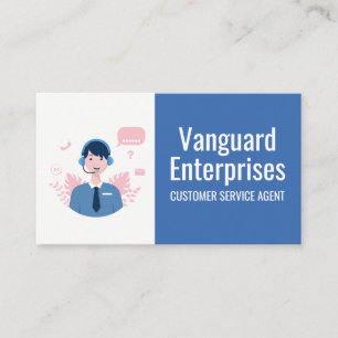 Customer Service Rep Call Centre Business Card