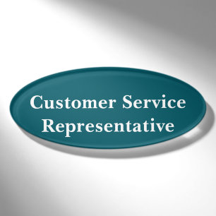 Customer Service Representative Magnetic Badge