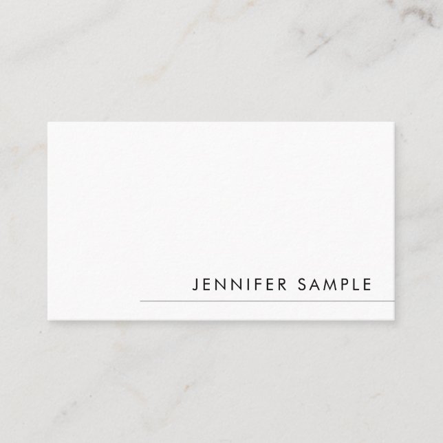 Customer Sleek Modern Design Template Elegant Business Card (Front)