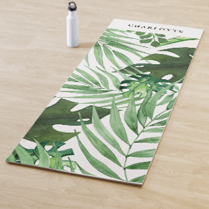 Customer specific, botanic, palm yoga mat