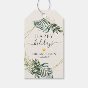 Customer specific Christmas Botanical  Gift Tags