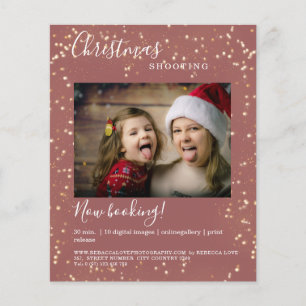 Customer specific Christmas Lights photo flyer