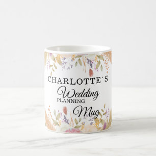 Customer specific, floral "Wedding-Planning-Mug" Coffee Mug