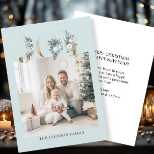 Customer specific "Joy-Merry Christmas Holiday Card
