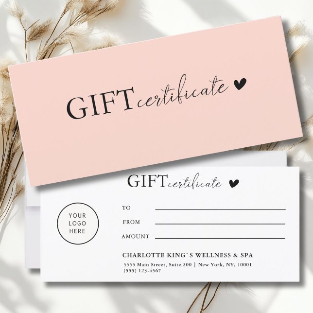 Customer specific, Logo Business Gift Certificate (Customer specific, Logo Business Gift Certificate)