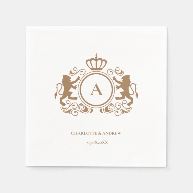 customer specific logo Monogram Wappen Napkin (Front)
