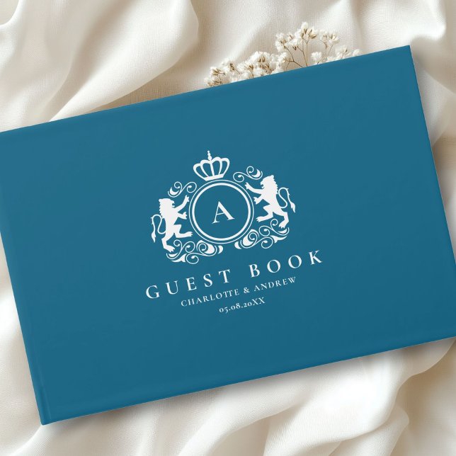 Customer specific Logo Monogram Wedding Guest Book (Customer specific Logo Monogram Wedding Guest Book with your name and date. )