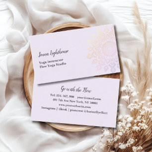 customer specific mandala business card