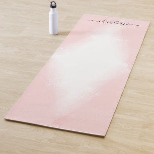 Customer specific watercolor pink-blush yoga mat
