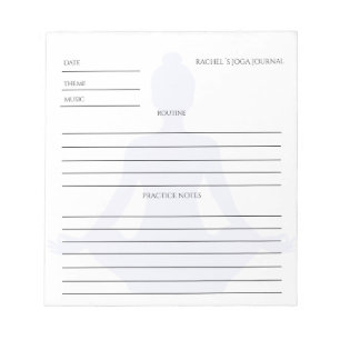 Customer-specific Yoga Energy Wellness Notepad