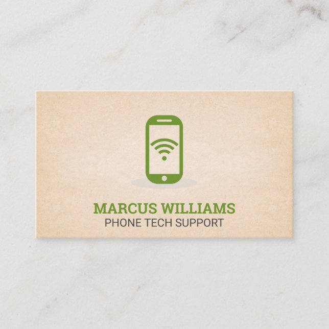 Customer Support | Smart Phone Wifi Business Card (Front)