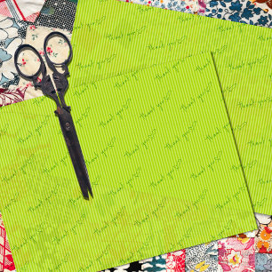 Customer Thank You Lime Stripes Tissue Paper
