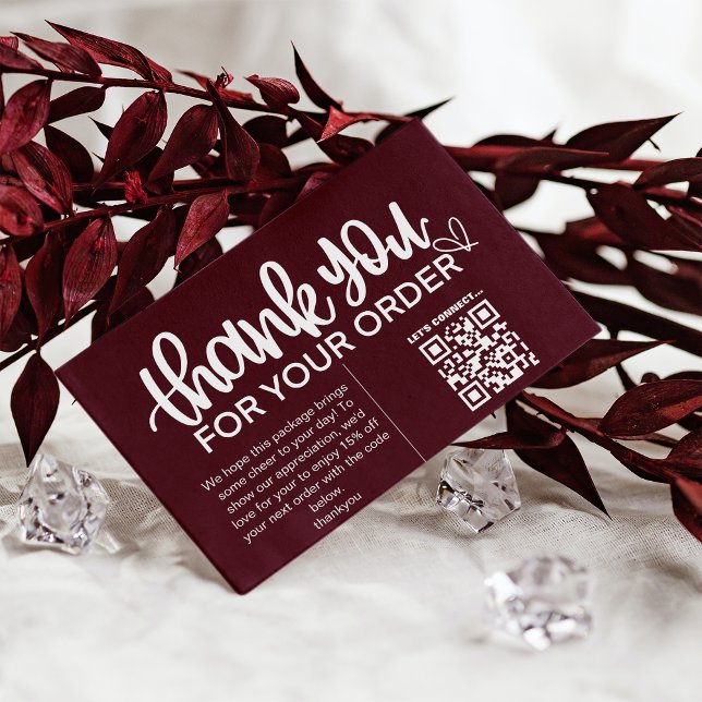 Customer Thank You Package Insert QR Code Coupon (Creator Uploaded)