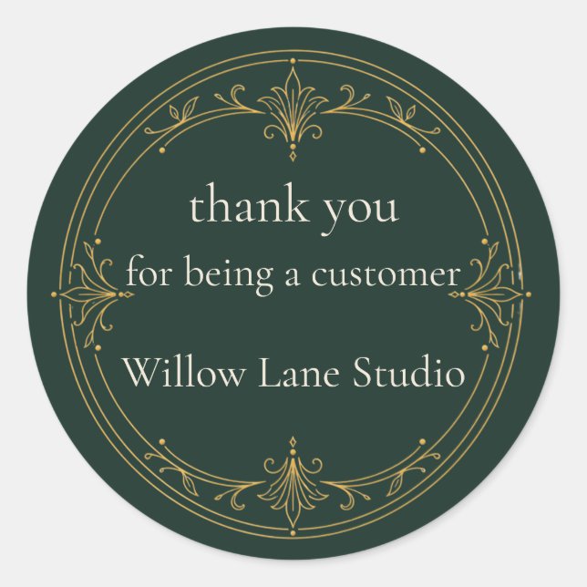 Customer Thank You Sticker (Front)