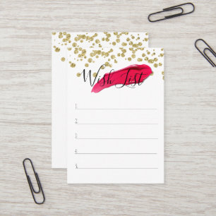 Customer Wish List - Lipsense Business Card