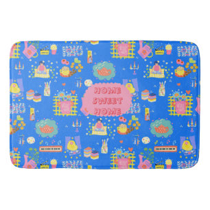 Customermized Home Sweet Home Bath Mat