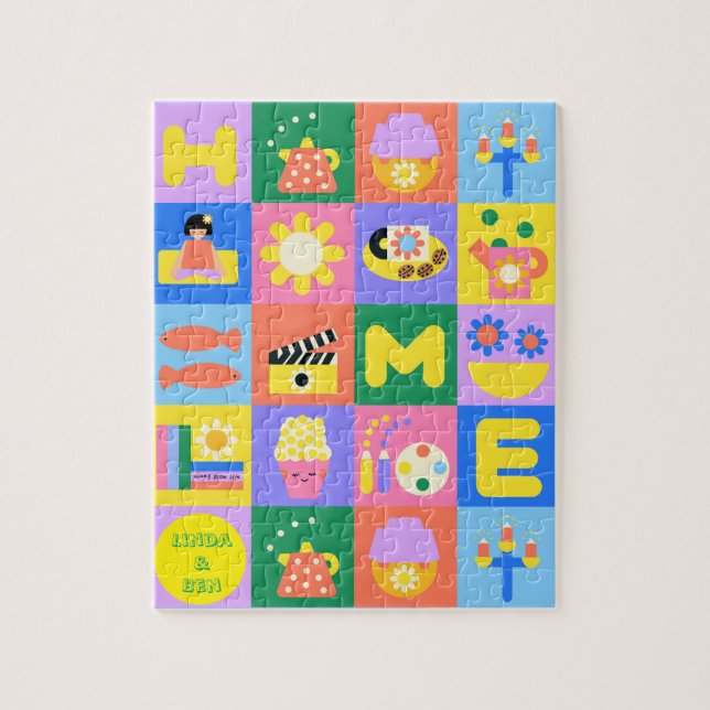 Customermized Home Sweet Home Jigsaw Puzzle (Vertical)