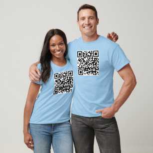 Customers QR Code Barcode Womens Mens Unisex T-Shirt