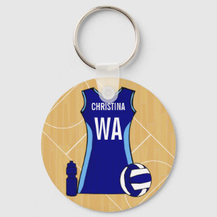 Customisabe Netball keyring Nichola