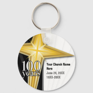 Customisable 100 Year Church Anniversary Keychain