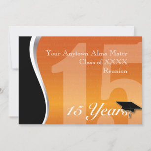 Customisable 15 Year Class Reunion Invitation