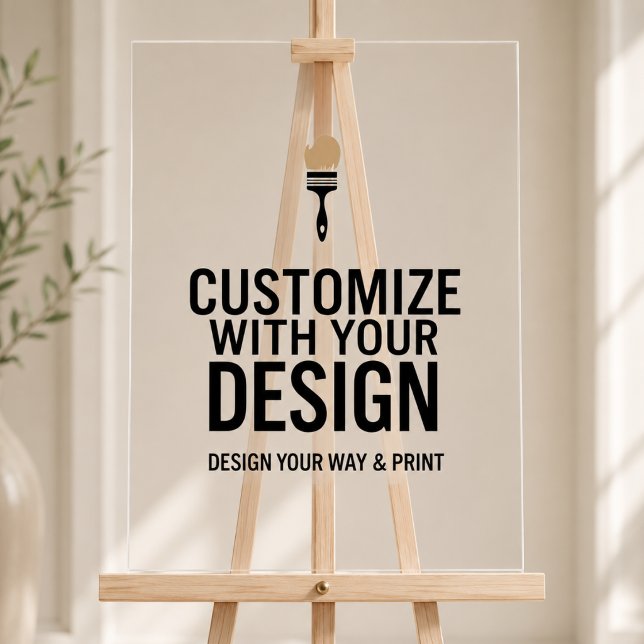 Customisable  18x24" Blank Event Acrylic Sign (Creator Uploaded)