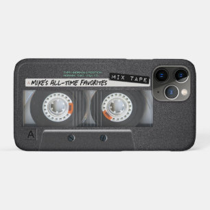 Customisable 1970's 1980's Retro Cassette Mix Tape iPhone 11 Pro Case