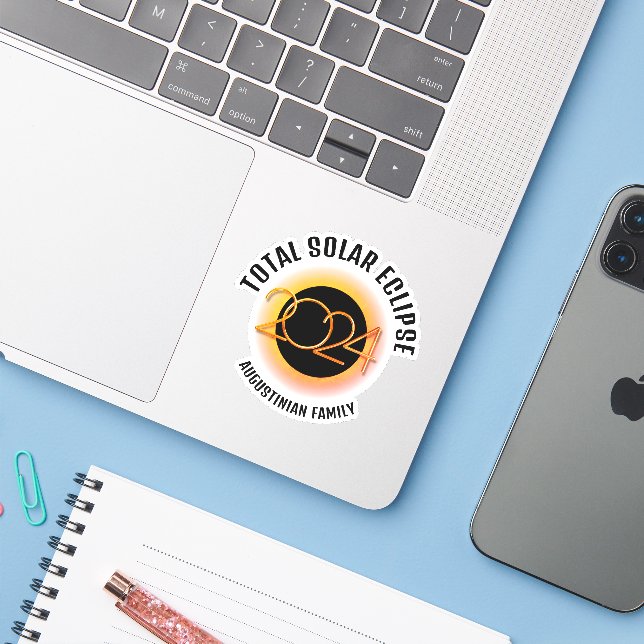 Customisable 2024 TOTAL SOLAR ECLIPSE (Laptop w/ iPhone)