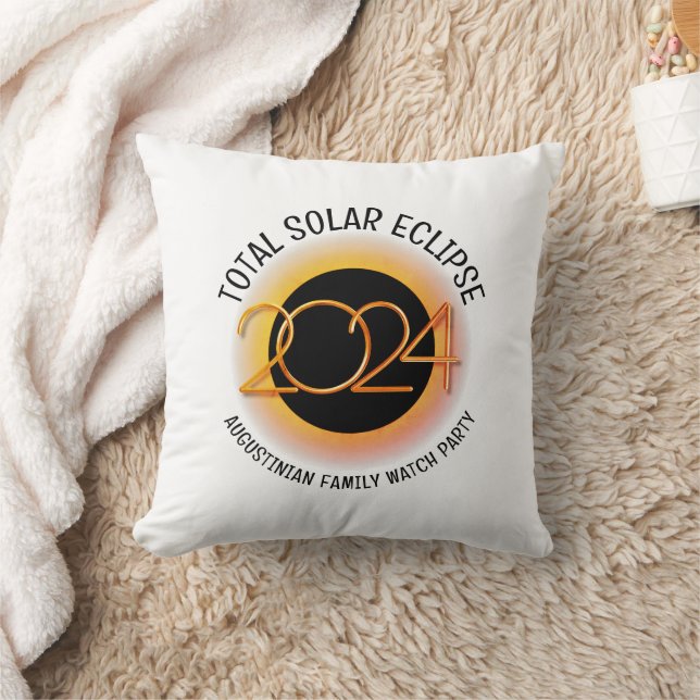Customisable 2024 TOTAL SOLAR ECLIPSE Cushion (Blanket)