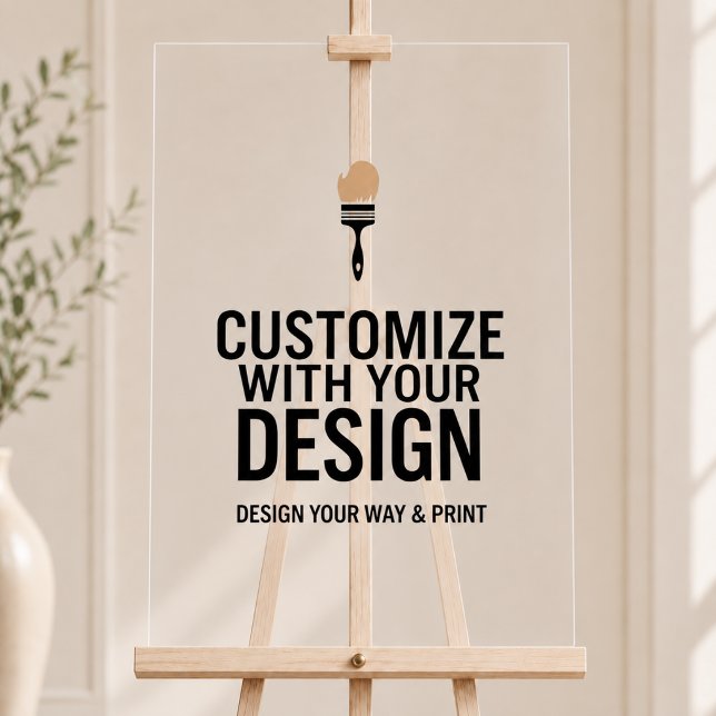 Customisable 20x30" Blank Event Acrylic Sign  (Creator Uploaded)