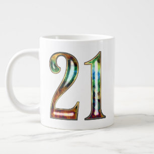 Customisable 21 & Holding  Large Coffee Mug