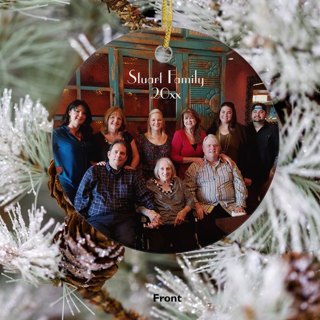 Customisable 2-sided Christmas Ornament (Front)