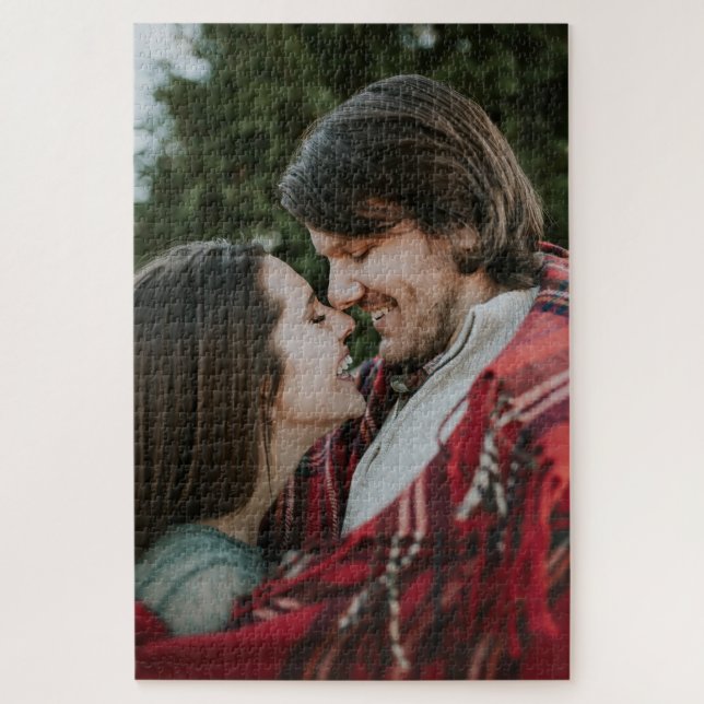 Customisable 2-sided Elegant Scrolls 2 Photo  Jigsaw Puzzle (Vertical)