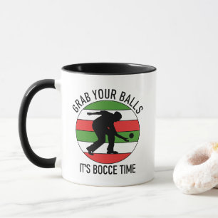 Customisable 2 Sided (Name) Bocce Ball Mug ITALIAN