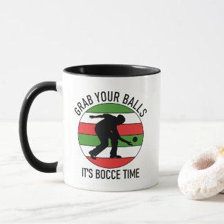 Customisable 2 Sided (Name) Bocce Ball Mug ITALIAN