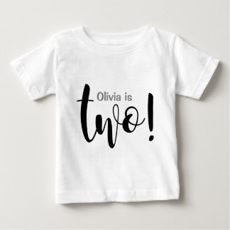 Customisable 2 Year Old Baby Girl T-shirt
