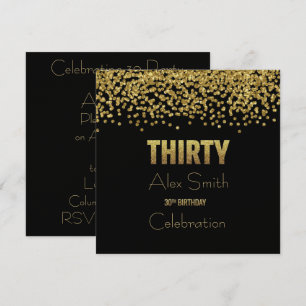 Customisable 30th Birthday PARTY INVITATION