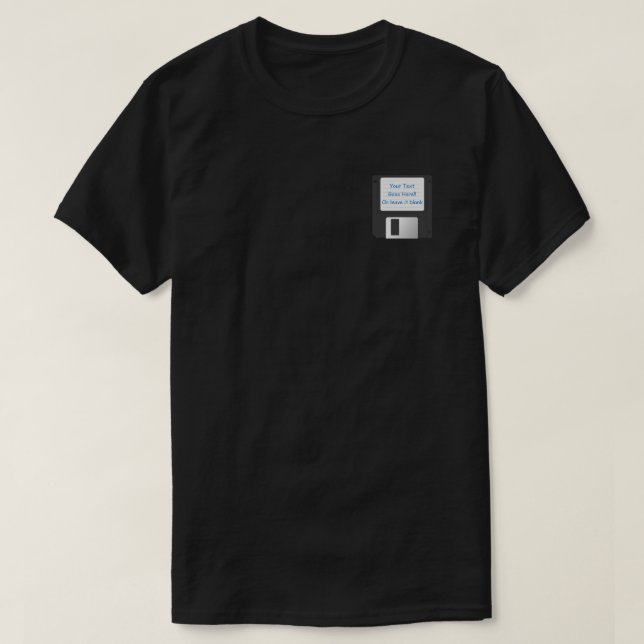 Customisable 3.5" Floppy Disc T-Shirt (Design Front)