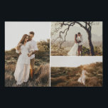 Customisable 3 Engagement photos Wedding Sign<br><div class="desc">Showcase Your Love Story: Customisable 3 Engagement Photos Wedding Sign Your journey to forever has been a tapestry of memories, and what better way to spotlight this tale than our Customisable 3 Engagement Photos Wedding Sign? It's not just a sign; it's a testament to your unique love story, artfully depicted...</div>