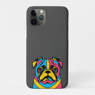 customisable 3 tone pug iPhone 11 pro case