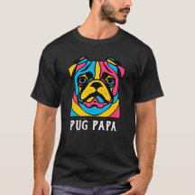 customisable 3 tone pug T-Shirt