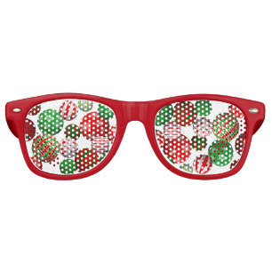 Customisable 3D Christmas Balls Retro Sunglasses