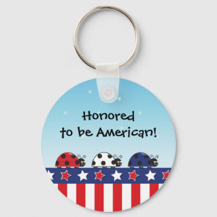 Customisable 4th of July Keychain