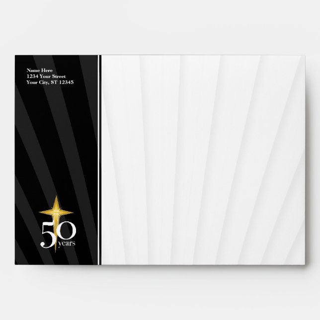 Customisable 50 Year Church Anniversary Envelope (Front)